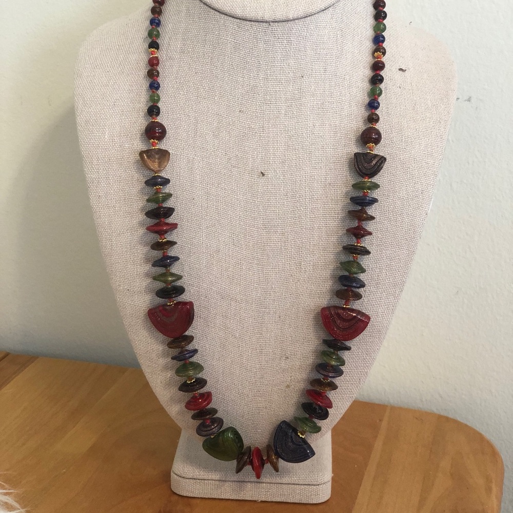 Vintage Glass Bead Necklace